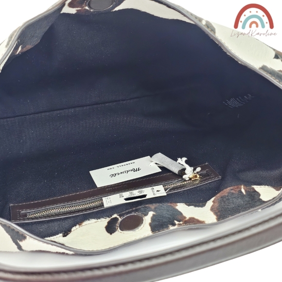 New! Madewell The Mylie Shoulder Bag in Leather Calf Hair Cow Print - Picture 13 of 16